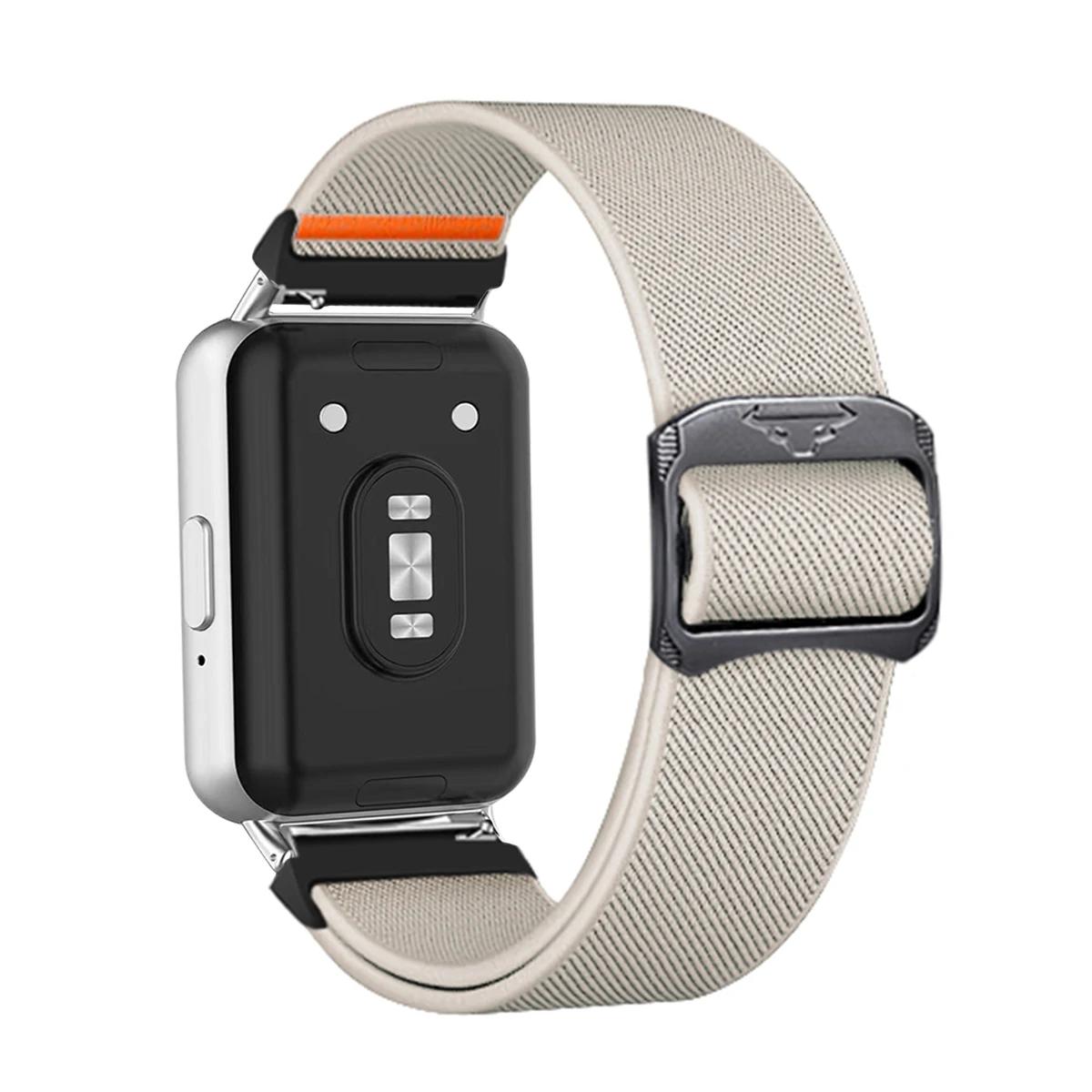 

NEW Nylon Loop Strap for Samsung Galaxy Fit 3 Adjustable Elastic Bracelet Watchband for Samsung Galaxy Fit3 Band Accessories for Fit 3
