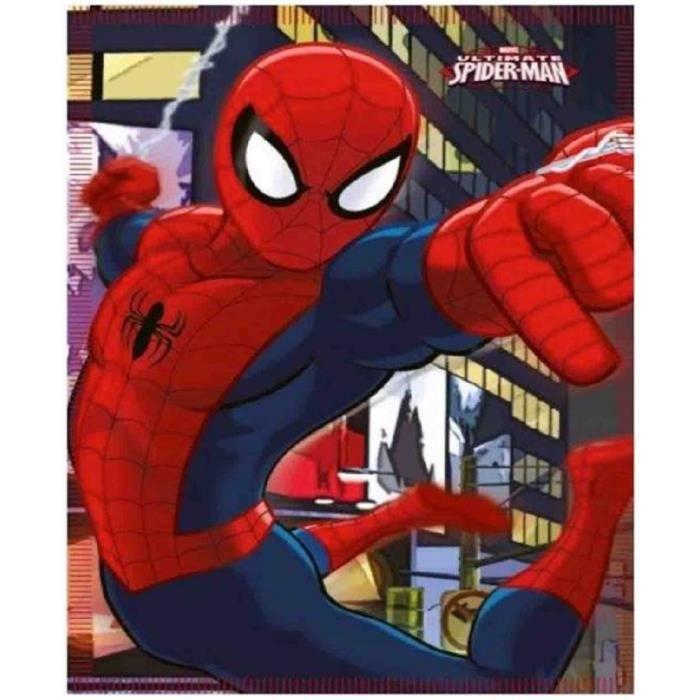 Plaid - Spiderman - 100x140 cm - Polyester - Červená - Dětský