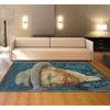 Living Room Oil Painting Carpet Van Gogh Starry Night Rug Living Room Bedroom Warm Anti Slip Foot Mat Home Decoration