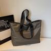 Minimalist Nylon Tote Bag for Women – Large Capacity Shoulder Bag with Adjustable Strap, Perfect for Work & Everyday Use