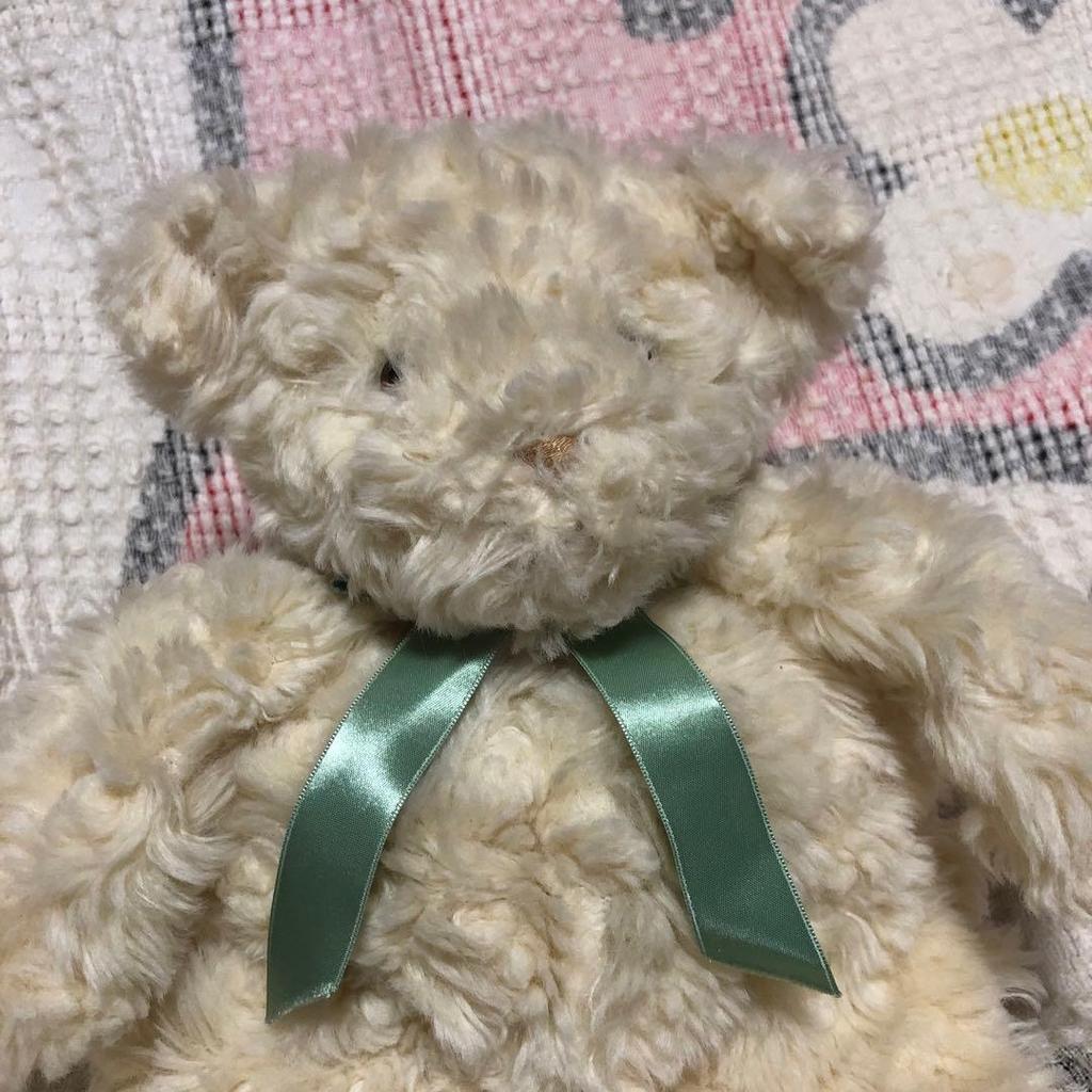 [USED] Showa Retro Pajama Pocket Teddy Bear Plush Toy (Used)