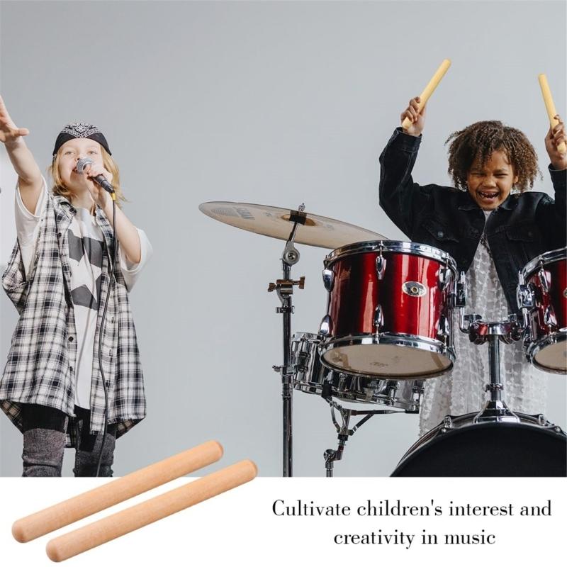 1 Pair Drumstick Percussion Rhythm Sticks Musical Gift Wood Rhythm Sticks Musical Instrument Classical Rhythm Sticks