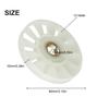 Garden Rotor Fan Blade Electric Pick Rotor Fan Blade 12 Blades For Trimming Machine Outer Diameter 80mm Plastic
