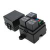 12V/24V Marine Fuse Box 3 Way 4/5 Pin 40/80A Car Fuse Set Pre-Wired Double Circuit Protection Fuse Relays Box for Truck RV Boat