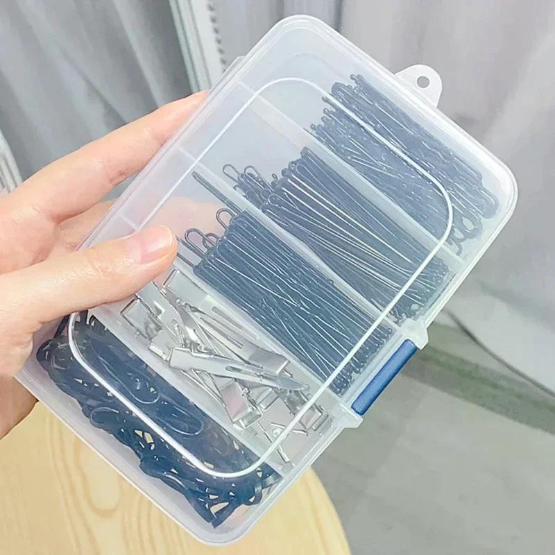 Transparente 5/6-Fächer Tragbare Plastik Haarspangen Schmuck Aufbewahrungsbox Zubehör Organizer Haushalts-Reisebedarf Mit Staubdicht