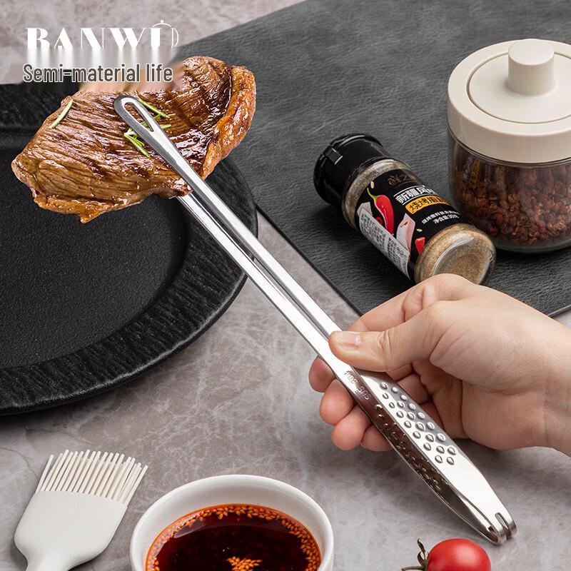 304 Stainless Steel Kitchen Food Tongs