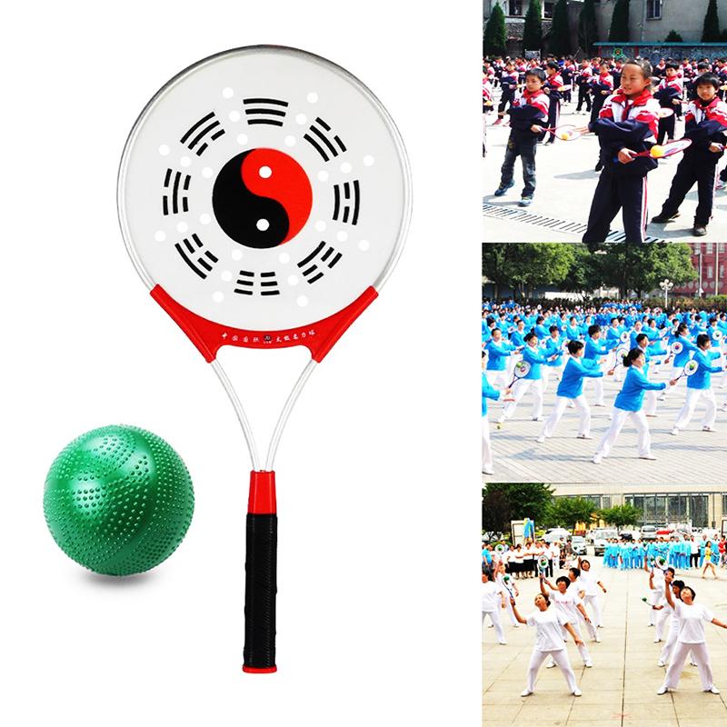 Lightweight For The Elderly Fitness Gym To Play With Eight Pictures Tai Chi Soft Ball Aluminum Alloy Racket Racquet Bag