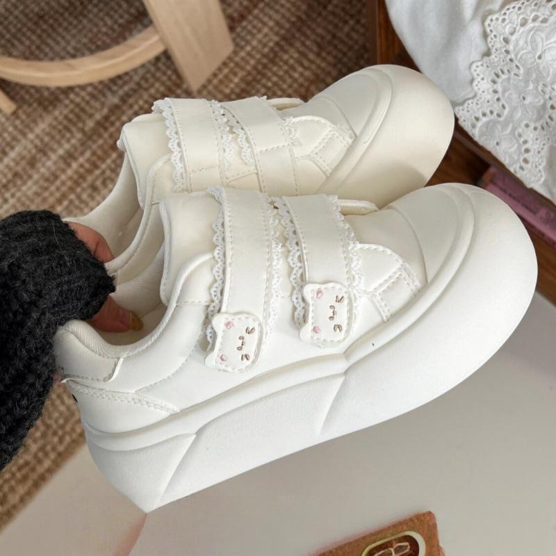 Velcro Shoes - Women's Thick-soled Heightening Cartoon Casual Sneakers