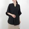 Blouses for Short Dolman Cut and Summer Large Loose Covers Body Office Adult Elegant [SeiunAn] Women, Shirts, Sleeves, Summer, V-Neck, Sleeves, 5/8