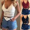 Elegant Lace Women's Bralette Cami Top With Sexy V-neck And Spaghetti Straps