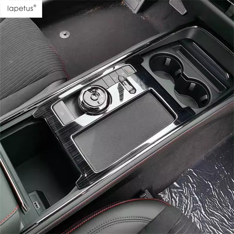 Central Control Gear Shift Panel Water Cup Holder Frame Decoration Cover Trim Accessories For Ford Mondeo Fusion Evos