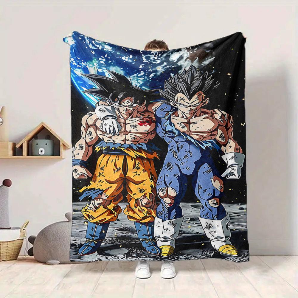 1pc Saiyan, Blanket Soft All Season Throw with Vibrant Design, Perfect for Home, Travel, and Gifts, Ideal for Naps and Camping