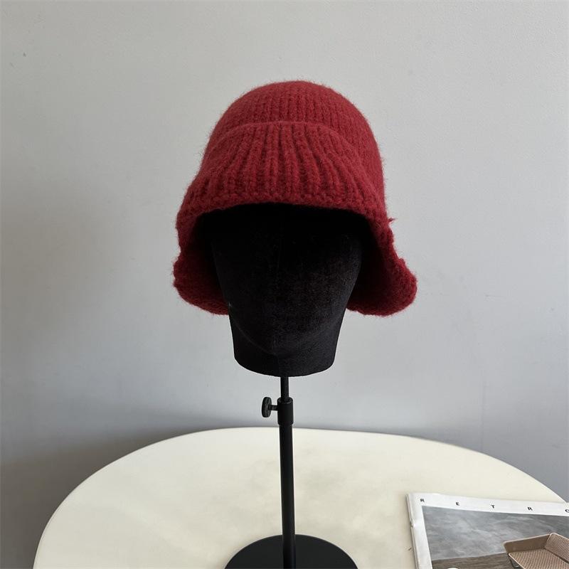 Korean Woolen Mixed Fabric Knitted Hat Earmuffs Men Women Fashion College Style Outdoor Cold-Proof And Warm Beanie Cap