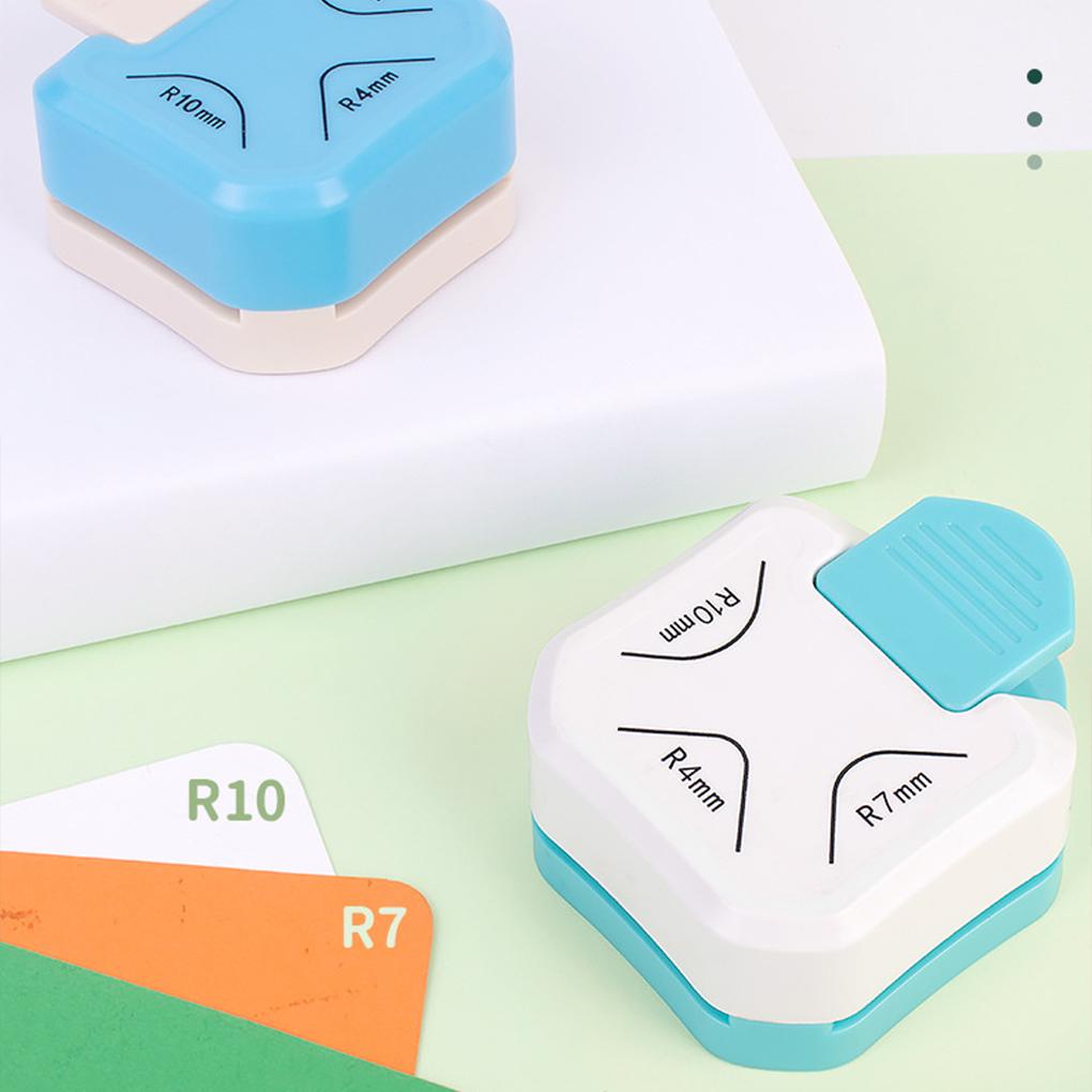 Edelstahl Eckstanzer zum Basteln und Kartenmachen 3 Größen 4/7/10mm Kartenherstellungsmaterial