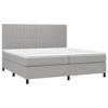VidaXL Sommier à Lattes de Lit avec Matelas et LED, Lit Rembourré avec Tête de Lit, Lit Double, Lit Adulte de Chambre, 3135061