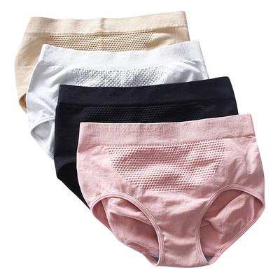 3D Women Panties Abdomen Shaping Cotton Breathable Underwear Buttock Lifting Mid Rise Lady Body Shaper Briefs
