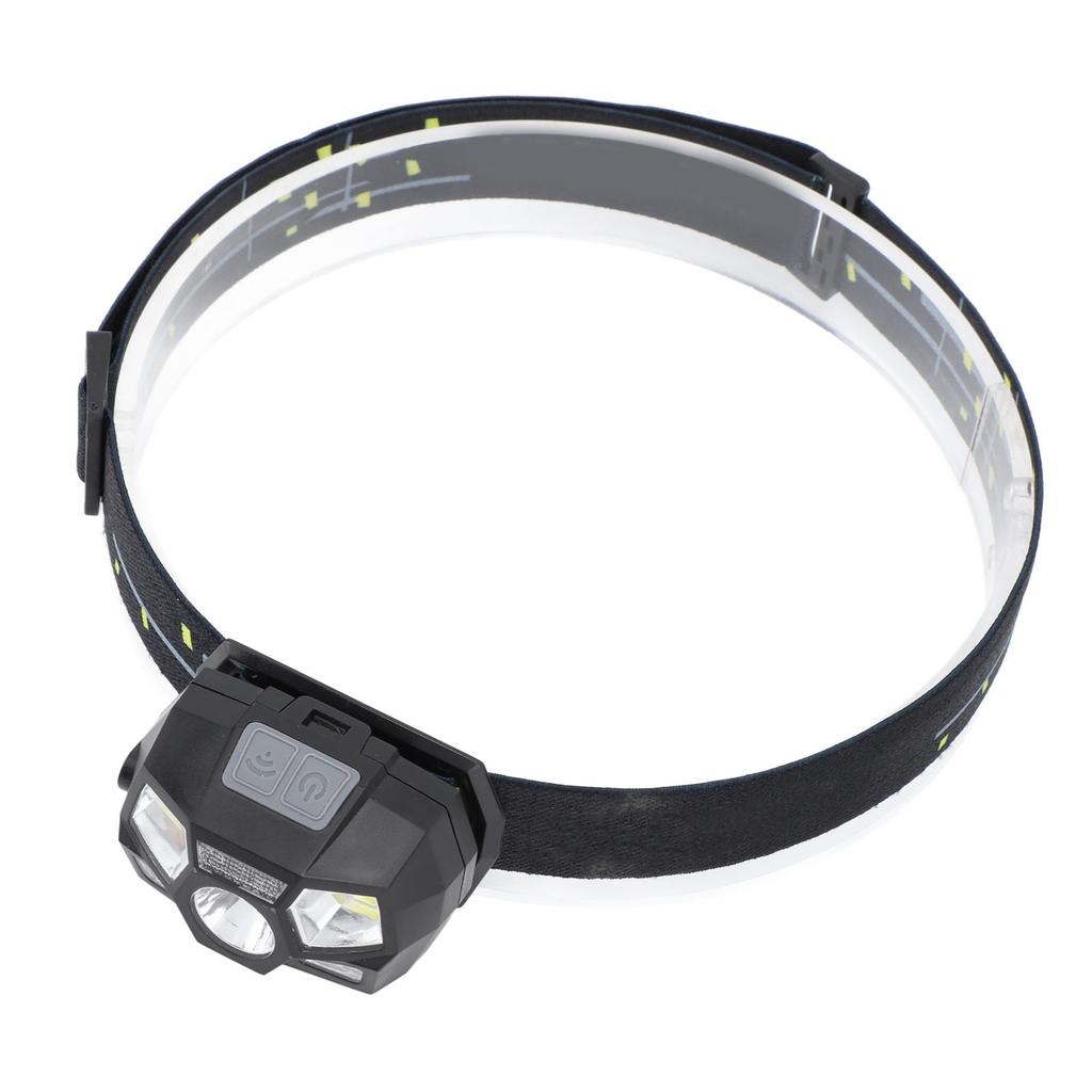 LED Head Lamp Flashlight USB Charging Strong Light Waterproof Motion Sensor Rechargeable Headlamp