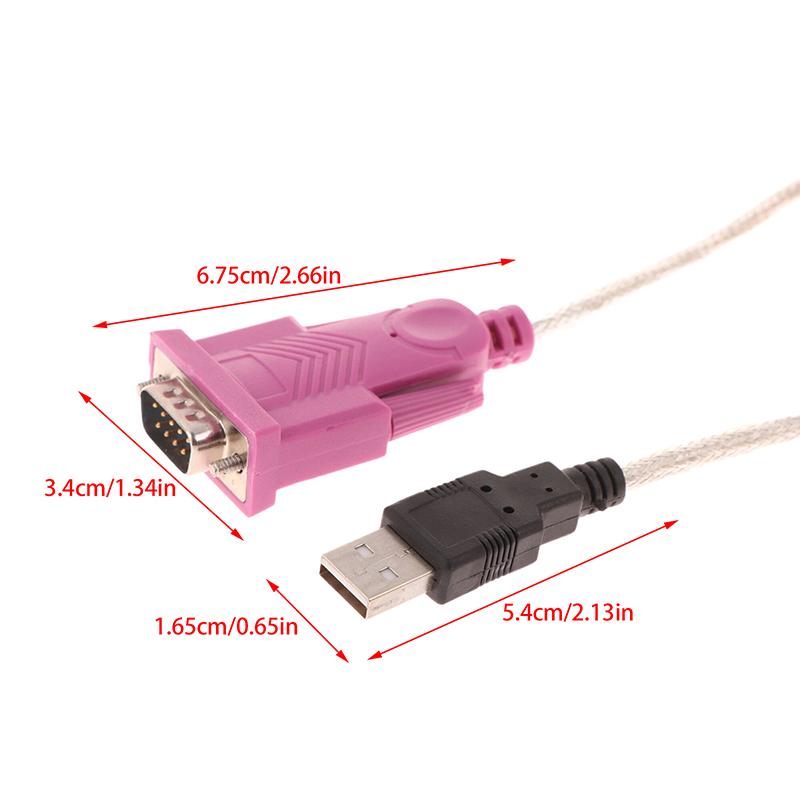 1.5 Meters Usb To Rs232 Adapter Cable Usb To Rs232 9Pin Db9 Com Serial Port Cable Port Adapter Dual Chip