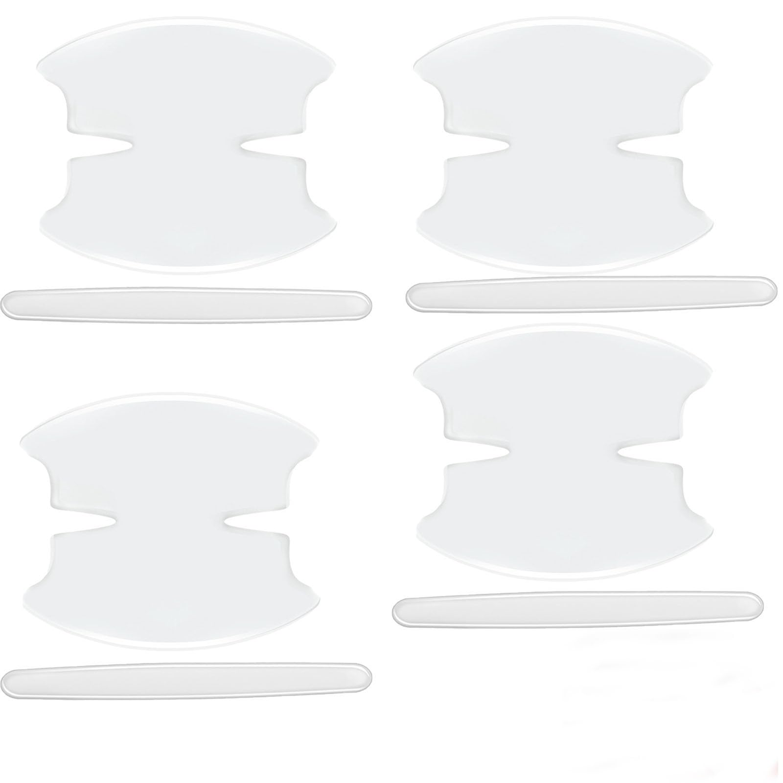 HUIKKJP Защита ручки двери автомобиля, Защита двери, Набор из 8 штук, Прозрачный, Универсальный тип, Для