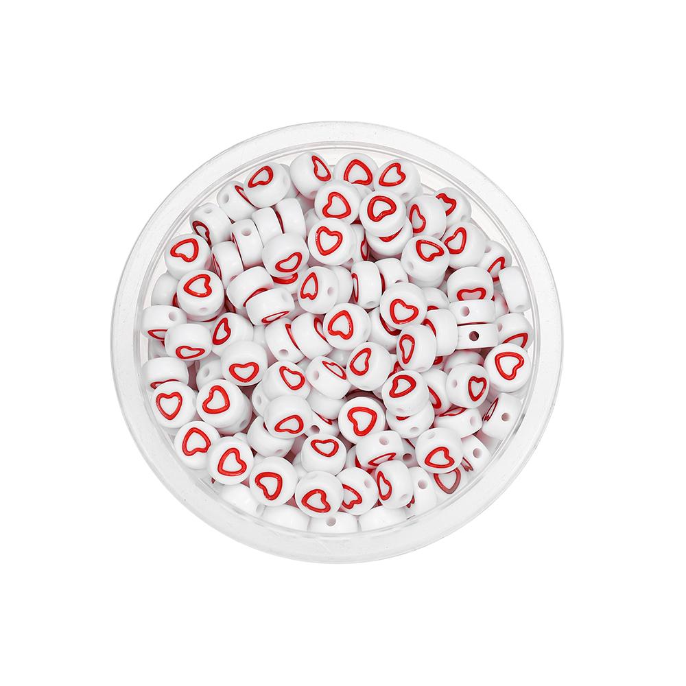 120Pcs Round Flat Acrylic Letter Bead Alphabet Spacer Loose Bead For DIY Jewelry Making Finding Supplies Bracelet Accessories