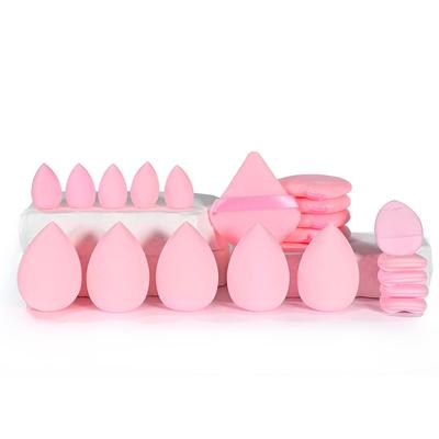 20 stuks Make-upspons set make-up tool set make-up spons driehoek poederpuf vinger poederpuf mini luchtkussen puf set