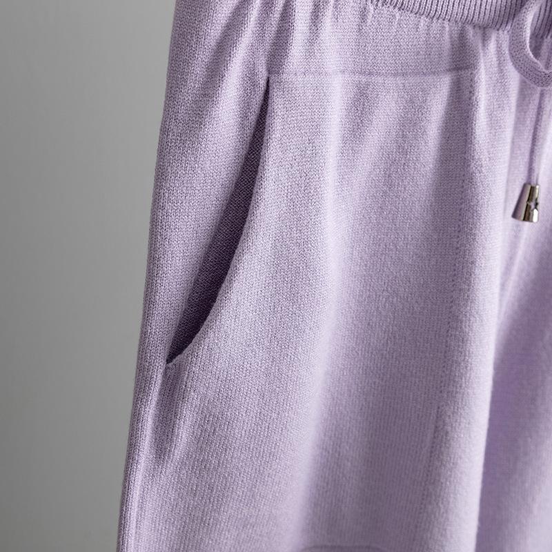 GMXIA Ensemble deux pièces tendance à manches longues courtes et longues pour l'automne et l'hiver pour femmes