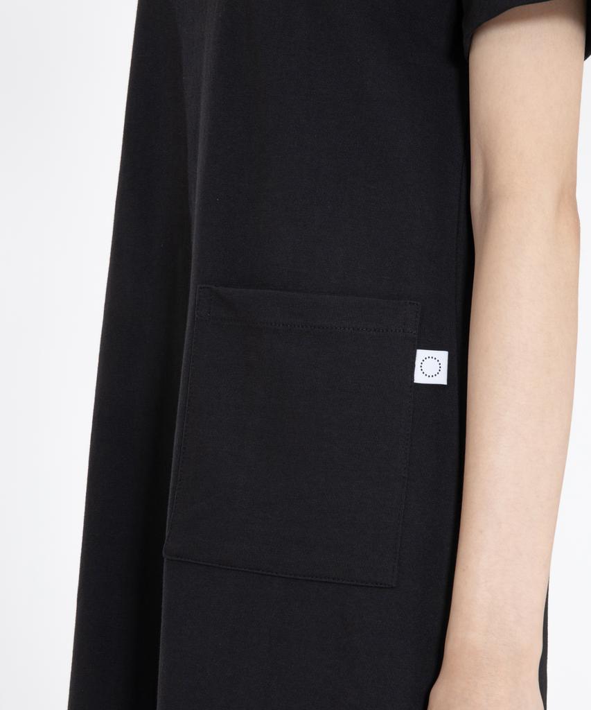 Row To Row Wrd023 Fine Cotton Pocket Dress (Deep Black)