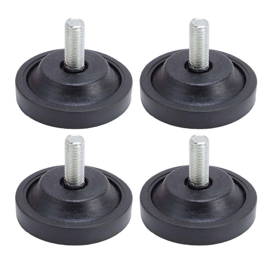 4pcs Screw On Rubber Feet for Furniture Adjustable M10 Thread Furniture Pad Legs for Table Chair Sofa Diameter 58mm