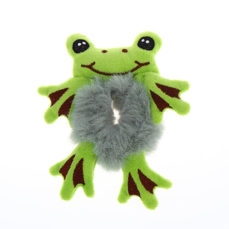 Cute Cartoon Plush Animal Hair Scrunchies Lovely Elastic Hair Ties For Girls Ponytail Holder Daily Hair Accessories
