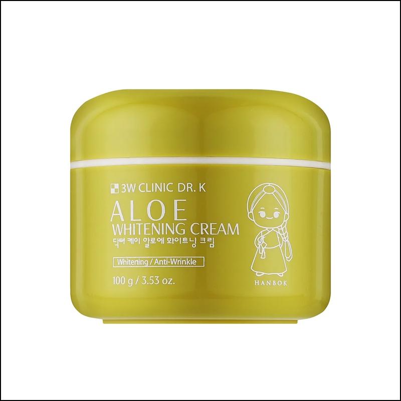 3w Clinic Dr. K Aloe Whithening Cream 100g / exp 2026.03.30