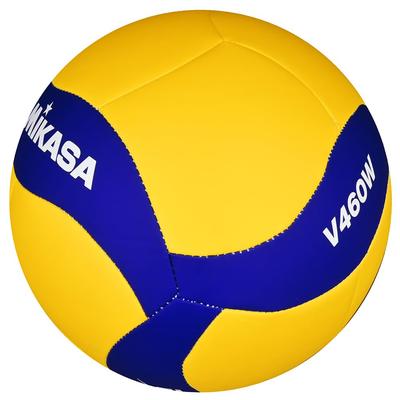 MIKASA Size V460W Junior High School Students and Recommended Internal Pressure Volleyball, Recreational/Leisure Use, 4, (For Moms), Yellow/Blue,