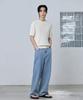 AGOD Cotton Modal Washable Crew Neck Cable Knit [Ivory]