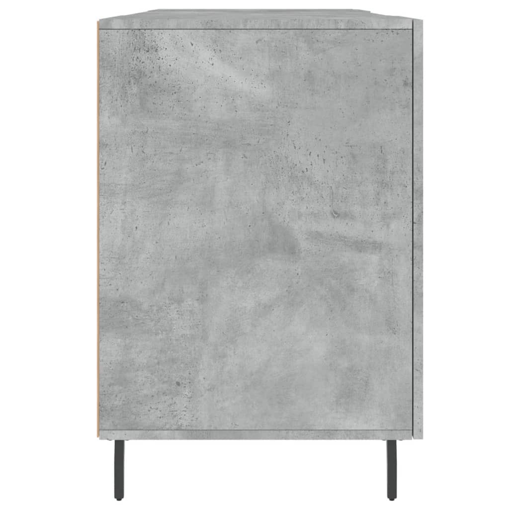 Desk Concrete Grey 140x50x75 cm Wood Based Panel