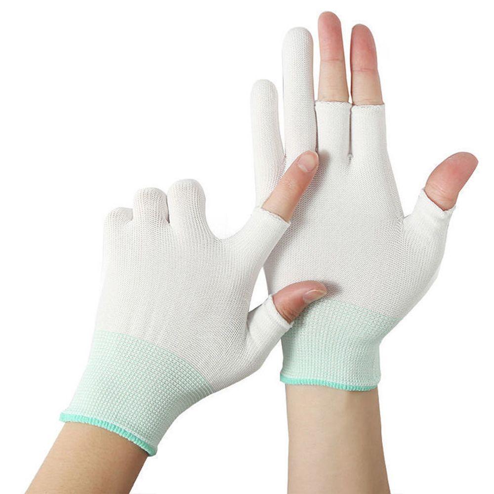 Picking Gloves Fingerless  Gloves Anti-skid Mittens Men Nylon Gloves Show Two Fingers