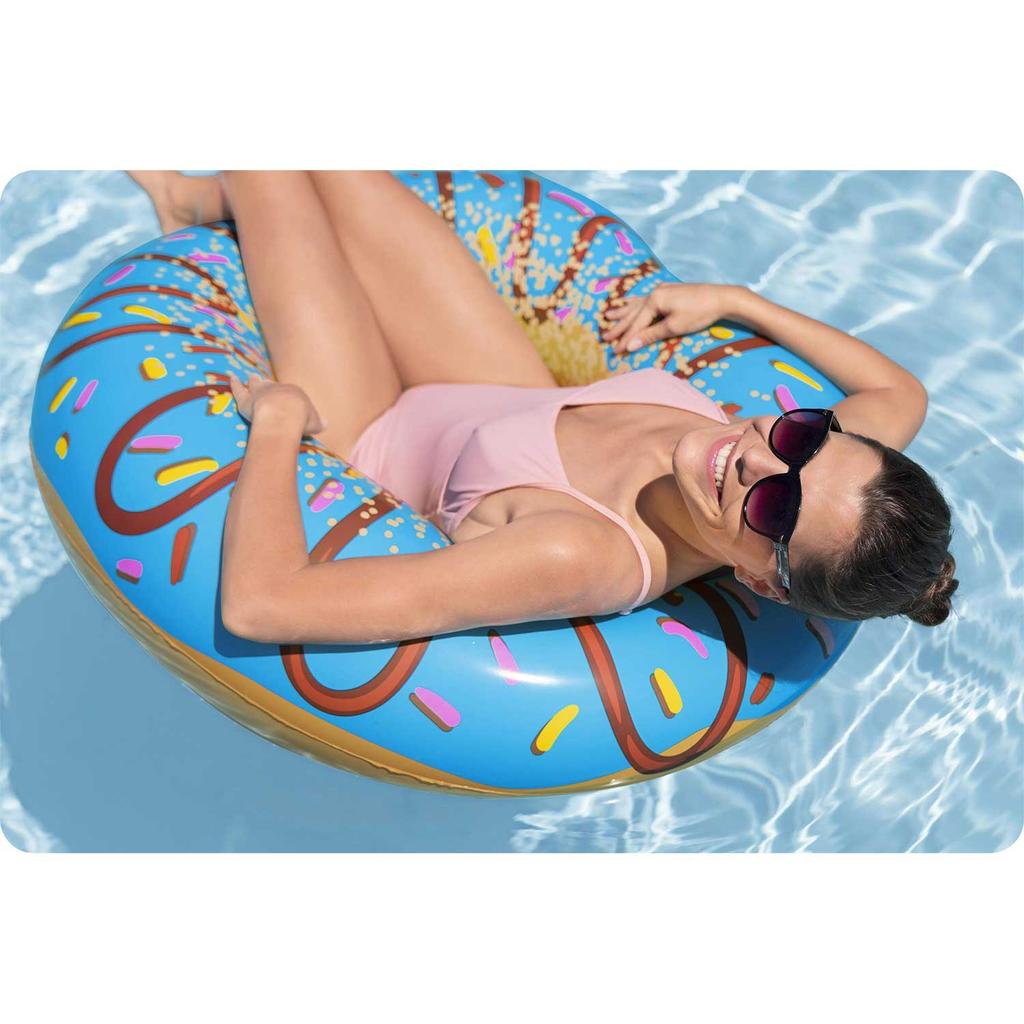 Inflatable Beach Ring For Swimming Blue Donut 107Cm Bestway