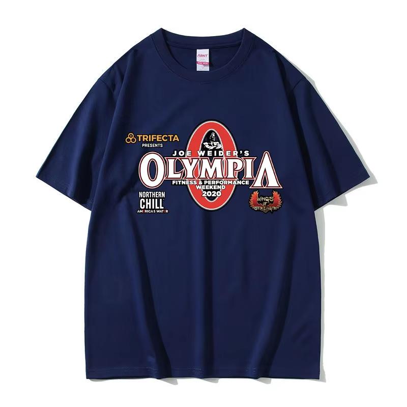 Olympia Gym Graphic Printed Summer American Style Leisure Streetwear Hipster Fashionable Oversized Tees Unisex Summer Fashion