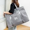 Bolsa de almacenamiento de viaje impermeable con cierre de cremallera, bolsa de equipaje multiusos de gran capacidad con asa reforzada