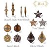 Valery Madelyn Christmas ball gorgeous set of 40 in gold and Perfect for Christmas tree Stylish and gorgeous in and Nordic-style ornaments, copper.