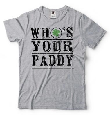 Lustiges Herren-T-Shirt "Who's Your Paddy" Irischer Saint Patricks Day Feiertags-T-Shirt