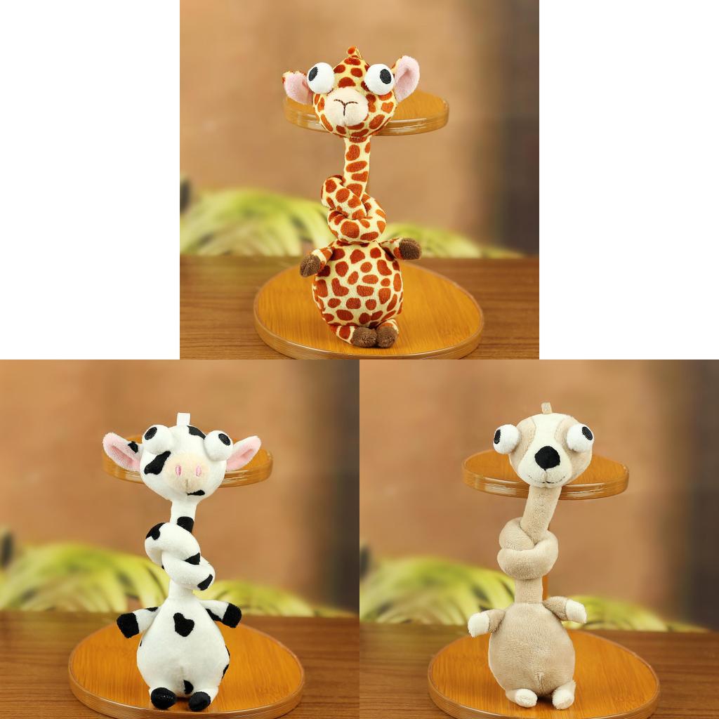 Plush Animal Toy With Long Neck Cute Decor For Kids And Teens