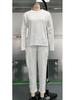 2024 Women's Casual Loose Long Sleeve Sweatshirt and Harem Pants Set for Autumn and Winter