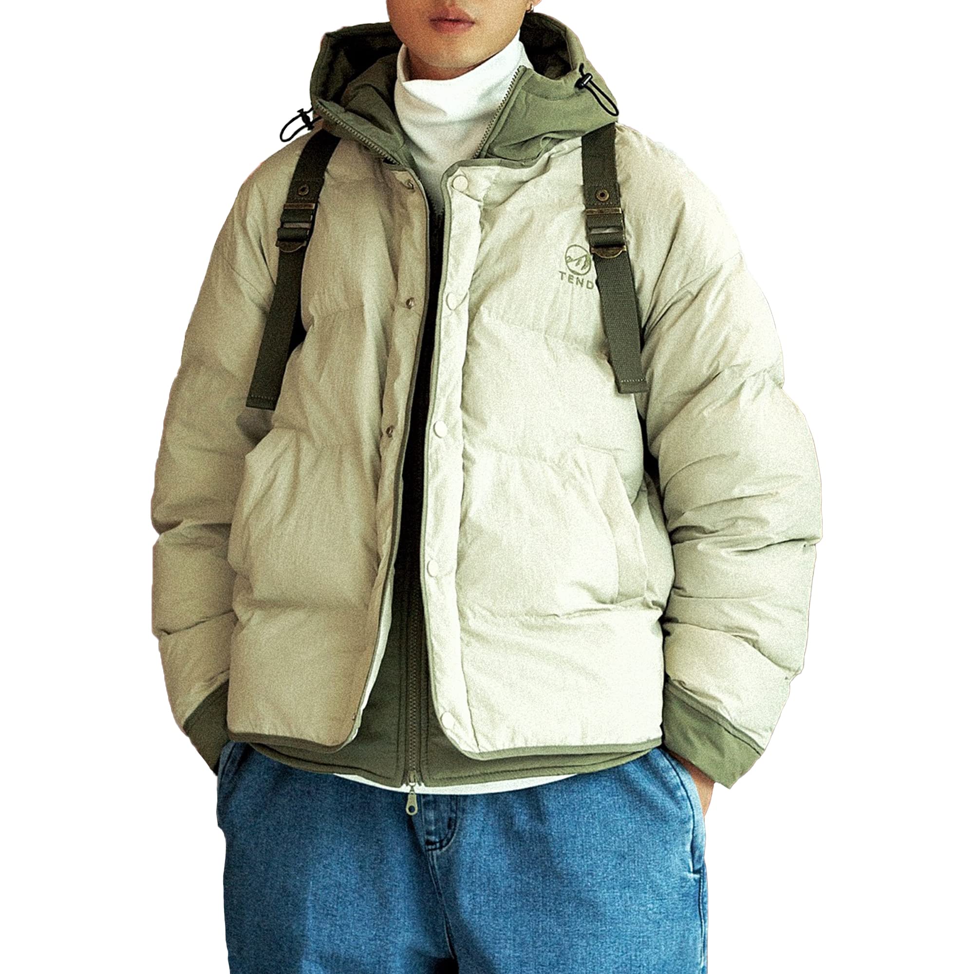 

CHANGE WELL Унисекс 2022AW Мода Зима Искусственный Зимняя Верхняя одежда Верхняя одежда, На подкладке, Толстая, Меняющая цвет, Многослойная, С капюшоном, (СЛОНОВАЯ КОСТЬ, 2XL) слоновая кость