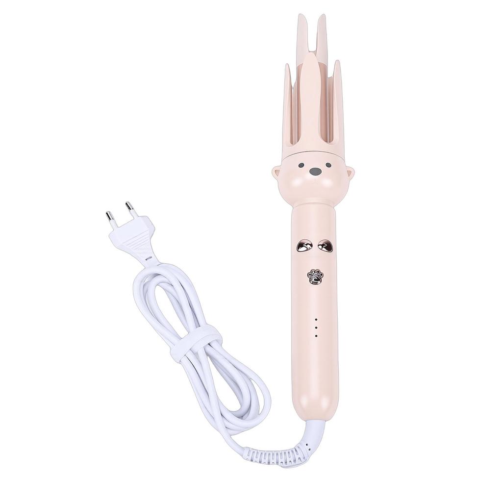 28MM Automatic Curling Iron 3 Temperature Settings Rotating Hair Wand Curler for Voluminous Loose Curls Bear Shape EU