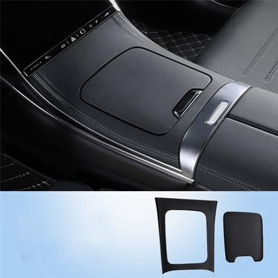 Authentic Car Center Control Panel Trim Cover For Mercedes Benz C-Class W206 C260 C220 C200 -24 Gear Shift PU Pad Protection