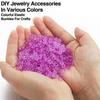 500 bucăți/set curcubeu benzi de cauciuc în formă de S Accesorii pentru bijuterii DIY Catarame elastice pentru brățări țesute în siguranță