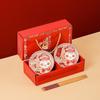 Guochao Auspicious Ceramic Bowl & Chopsticks Gift Set