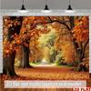 2D Plane, 1 Piece of Seasonal (autumn, Winter, Spring) Banner with a Tree Path and Colorful Patterns - Suitable for New Yearzyc