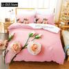 Helles Rosen Bettwäscheset Bettbezug Set 3D Bettwäsche Digitaldruck Queen Size Bettwäscheset Modisches Design