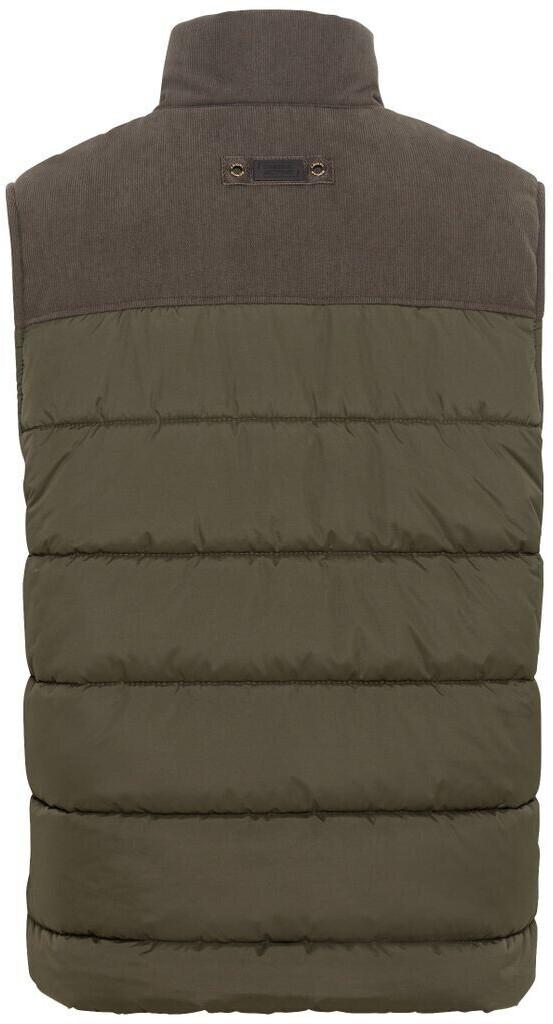 Зимняя куртка Camel Active outdoor waistcoat с воротником-стойкой и вельветовой отделкой (460670-2X33) темный хаки