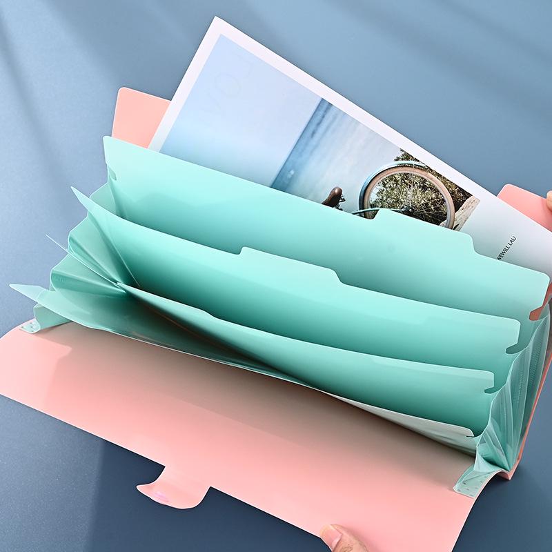 Smiling Candy Multi-layer A4 Accordion Document Folder